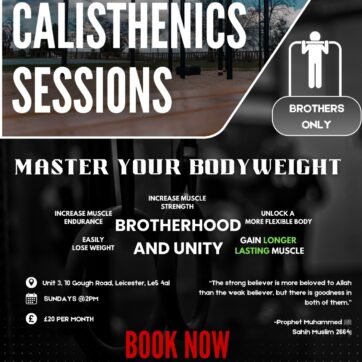 CALISTHENICS SESSIONS (BROTHERS ONLY)